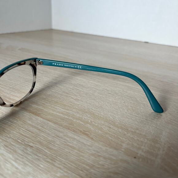 Prada VPR13V 475-1O1 Eyeglasses Teal Frames 53-17-145 Italy - Picture 6 of 8